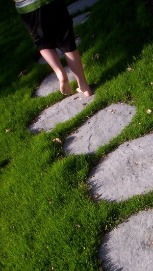 bare-feet-running-summer-stepping-stones-joy